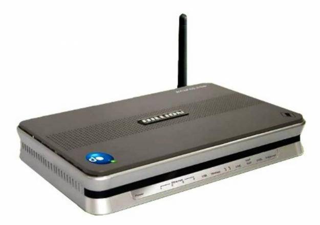 Billion Wireless-G ADSL Router with power supply.
